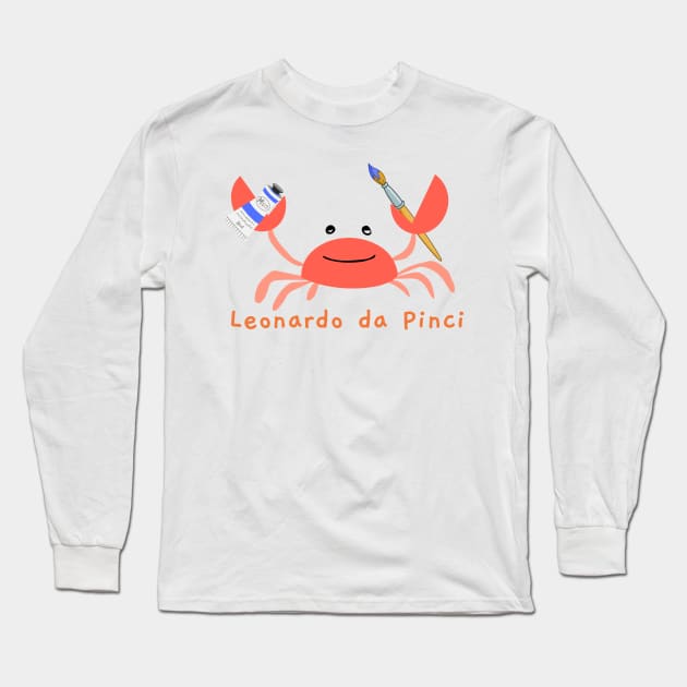 Da Pinci Long Sleeve T-Shirt by Wild Tangents